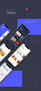 Delyo UI Kit | Food Delivery App : Delyo is a delivery mobile UI Kit for iOS with more than 160 screens in two color schemes. Each screen is fully customizable, exceptionally easy to use and carefully layered and grouped in Sketch and Adobe XD. You have 1