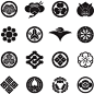 A0960矢量日本日式传统家纹纹章图案 AI设计素材-淘宝网