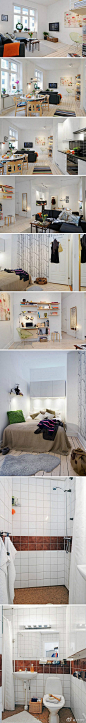 #装修案例# ✿营造小幸福感，看看这个40平米的家。（更多时尚室内设计请看这里>>http://t.cn/zOdG4X2 )