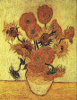 梵高最著名的作品是1888年8月完成的《向日葵》。在这幅画中，黄色是太阳的象征。