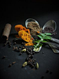 Dark Food Photography, Indian spices