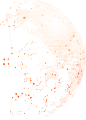 橙色 点线 地球 装饰元素免抠png图片壁纸