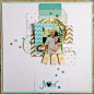 #papercraft #Scrapbook #layout.  You and me by Leah at @studio_calico