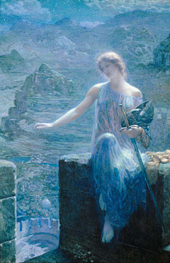 水晶瓶子采集到美术-Edward Robert Hughes