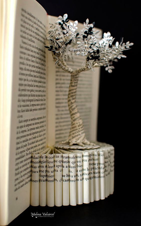 Book Paper Art Sculp...