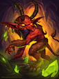 Sneaky Devil, Ivan Fomin : Art for Hearthstone "Kobolds & Catacombs"