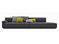 Upholstered corner polyurethane sofa SOHO - POLIFORM