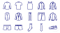 Clothing Icons UI设计 矢量素材 图标设计 sketch_UI设计_Icon图标