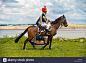 anglesey-hussars-fort-bellan-north-wales-uk-reenactment-cannon-horses-E1EAJT.jpg (1300×958)