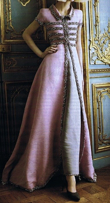 Chanel evening coat.