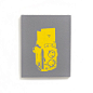 Vintage Camera Canvas Wall Art (Gray w/ Yellow Seagull Camera) Screenprint/Painting