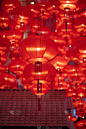 灯笼,红色,明亮,传统,春节,传统节日,熔岩,上海,红色背景,布置