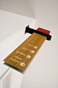 modern metal and wood wayfinding - Google Search