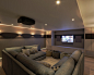 This is an example of a modern home theatre in Kent.