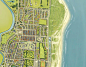 Great Yarmouth Illustrated map : Illustrated map of Gt Yarmouth, England