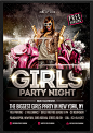 Print Templates - Girls Party Night Flyer Template | GraphicRiver