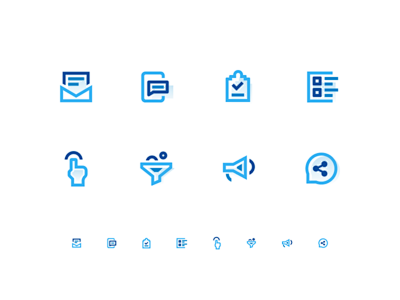 Blue Icons