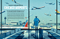 Chicago airports on Behance