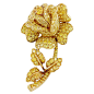 VAN CLEEF & ARPELS Magnificent Canary Yellow Diamond Rose Pin