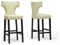 Baxton Studio Hafley Beige Modern Bar Stool (Set of 2) transitional-bar-stools-and-counter-stools