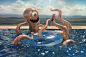 Aquatic Monster. : Agency: Talent Client: NetCreated in Photoshop and Modo.