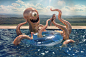 Aquatic Monster. : Agency: Talent Client: NetCreated in Photoshop and Modo. 