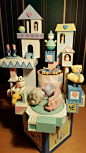 #英式复古#enesco少女系玩具城泰迪熊baby城堡复古八音盒音乐盒