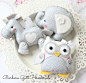 Barbara Handmade ...: Animali in grigia e bianchi