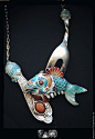 #珠宝饰品#现代新艺术，来自俄罗斯珠宝艺术家Valeria Myrusso。http://myruso.deviantart.com/gallery/