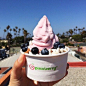 #美食#Pinkberry 推出的自选水果冰淇淋