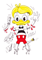 Popartoons ink drawings : Popartoons ink drawings.