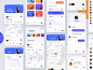 Active Lifestyle - App all Screens ui ux sport app social activity platform schedule mobile exercise planner clean minimal design bright interface activity tracker