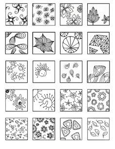 ZENTANGLE PATTERNS f...