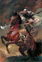 【深夜发帖】中国古代战场油画集_看图_盔甲吧_百度贴吧