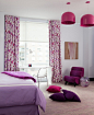 紫色卧室家居 天籁般的魅力_360图片