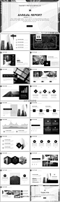 【黑·白】大气简约工作实用型PPT模板