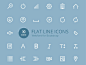 Flat Line Icons Webfont 