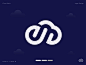 E letter + Cloud logo app logo design creative hosting minimal flat business solution strategy letter e software tech logo logodesign digital data cloud logo cloud server branding abstract