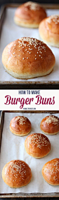 How to Make Burger Buns - Want to make the BEST burger buns you've ever had!? Pin this one!!: 