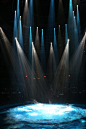 室内,无人,夜晚,蓝色,舞台_b022b61d8_剧院内舞台与灯光_创意图片_Getty Images China