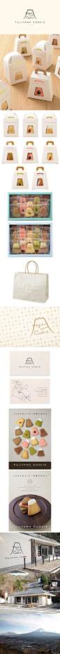 FUJIYAMA COOKIE/ logo / package / shop card / poster / sign / FROM GRAPHIC: 
