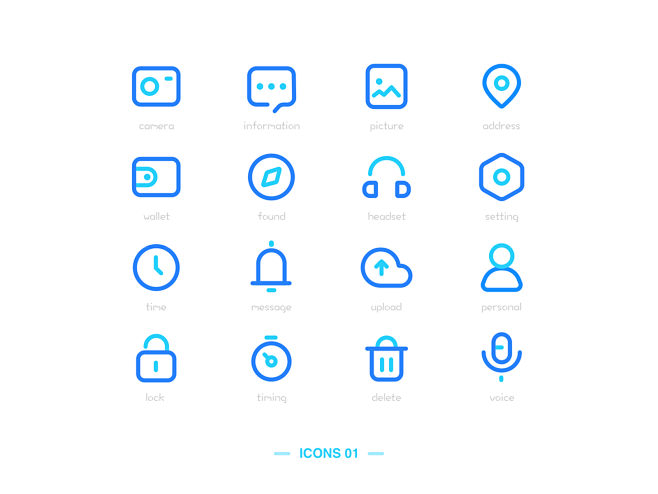 Icon 01 icon 设计 ui