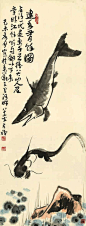 李苦禅，(1899-1983)，山东高唐人。中国当代杰出的大写意花鸟画家、书法家、美术教育家。他的作品渗透古法又能独辟蹊径，在花鸟大写意绘画方面发展出了自己独到的特色。