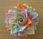 漂亮折纸花球的折法9