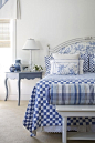 蓝与白...可爱的卧室 #卧室#
