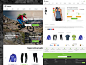 Web design for ecommerce with famous bike accessories.