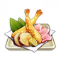 Adeptus' Temptation : Adeptus' Temptation is a food item that the player can cook. The recipe for Adeptus' Temptation is obtainable by opening a Chest on the floating island above Qingyun Peak. Adeptus' Temptation can also be obtained as a reward from the