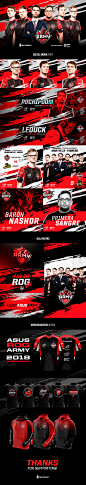 Asus ROG Army | 2018 : Stuff done for S2V Digital Sports (Asus ROG Army) for this new 2018 season of League of Legends and Clash Royale squads.