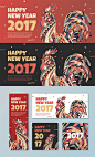 Red Banner with a Rooster for Chinese New Year 2017 - Banners & Ads Web Elements Download here: https://graphicriver.net/item/red-banner-with-a-rooster-for-chinese-new-year-2017/19339730?ref=alena994: 