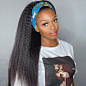 Kinky Straight Affordable Headband Wig (Get Free Trendy Headband)